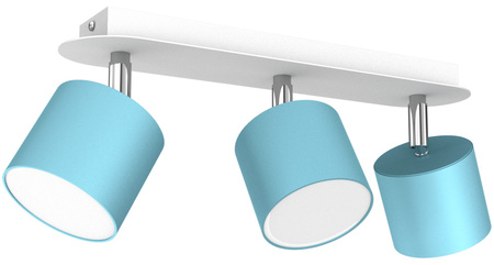 Lampa Sufitowa DIXIE Niebieska Biała 3xGX53 Ruchoma Listwa Milagro