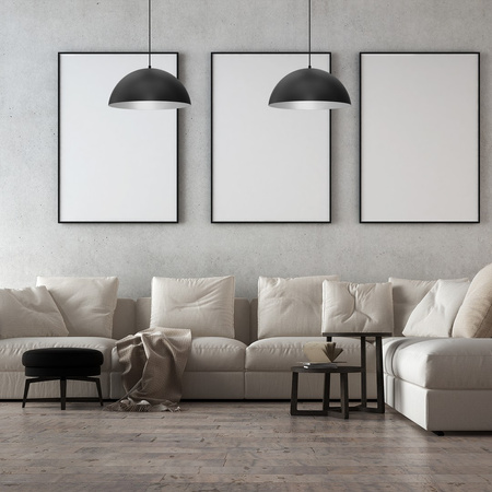 Lampa Wisząca Sufitowa BETA Czarna Biała 1xE27 45cm Milagro