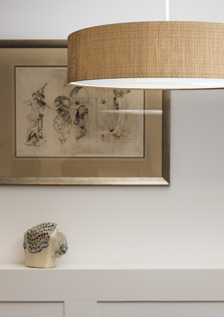 Lampa Sufitowa Wisząca 3x E27 Beżowa Nowoczesna TURDA 8950 Nowodvorski