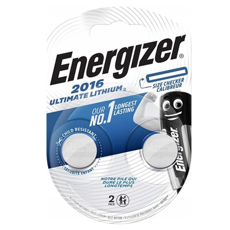 Baterie ENERGIZER ULTIMATE LITHIUM Do Urządzeń Elektronicznych CR2016 Blister 2szt