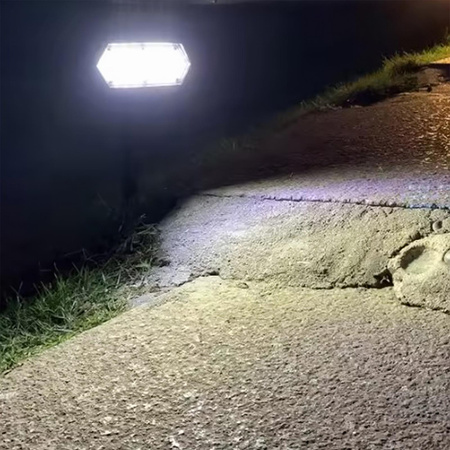 Reflektor Solarny LED Lampa Kierunkowa Wbijana IP44 Czujnik Zmierzchu