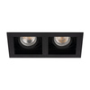 Oprawa sufitowa podtynkowa ARET 2x GU10/GU5.3 Kwadratowa Ruchoma Czarna KANLUX