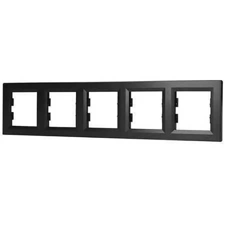 Ramka 5-krotna Pozioma Do Gniazda Pięciokrotna Asfora Antracyt