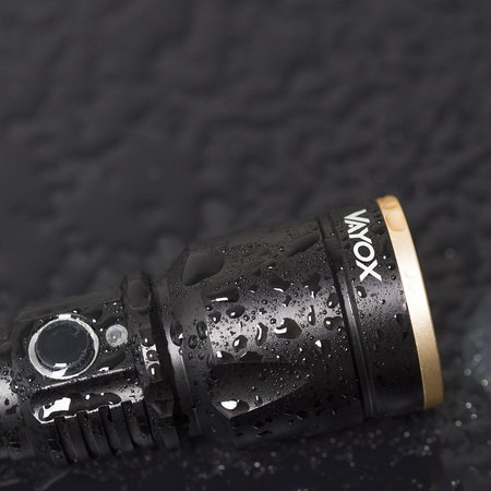 Latarka Taktyczna XP-E LED 800 LM USB ZOOM Ręczna Lampa Akumulatorowa VA0027 VAYOX