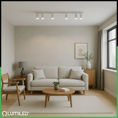 Lampa Sufitowa SPOT TUBA Reflektor Oprawa Halogenowa 6x GU10 TABULA LUMILED