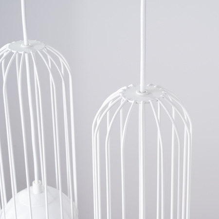 Lampa Sufitowa Wisząca Zwis 3x G9 Nieregularna Biała Nowoczesna Brina Sollux