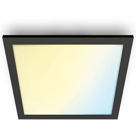 Panel LED Natynkowy 30x30 Lampa Sufitowa 12W CCT TW Czarny SMART WiFi WiZ