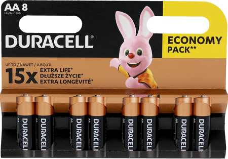 Baterie Alkaiczne DURACELL Basic AA LR6 8szt