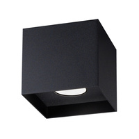 Lampa Sufitowa Oprawa Natynkowa Spot GU10 Kwadratowa Czarna Minimalistyczna Hati Sollux