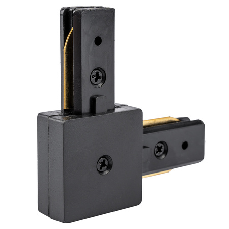 Łącznik Kątowy Narożny Czarny do Listew Szynowych Jednofazowych Szynoprzewodów LUMILED