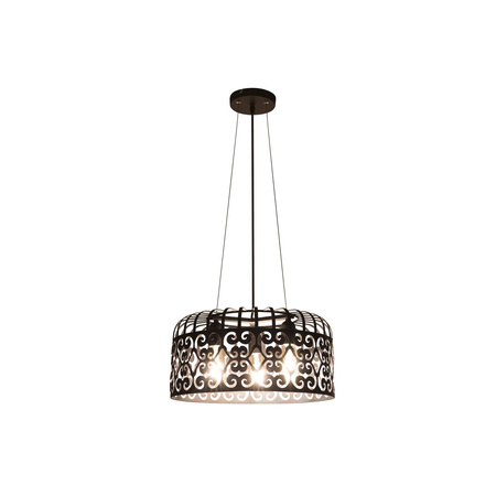 Lampa Wisząca Sufitowa Zwis 3x E27 Czarny Vintage Alessandra Rabalux