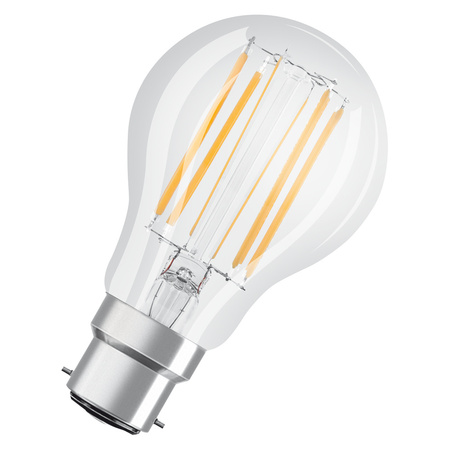 Żarówka LED A60 B22d 11W = 100W 1521lm 6500K Zimna 300° Ściemnialna Retrofit Filament CLASSIC Osram