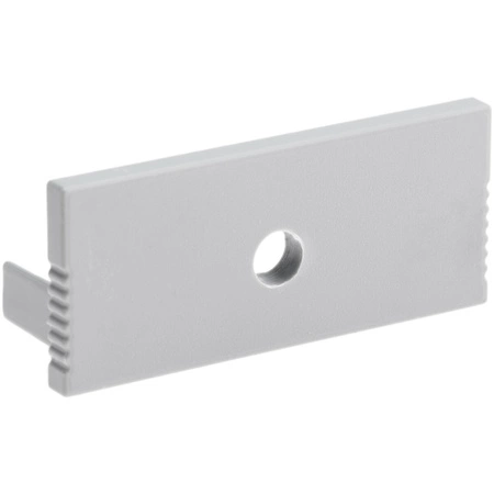 Zaślepka do profilu podtynkowego architektonicznego typ P XL szara z otworem tworzywo sztuczne
