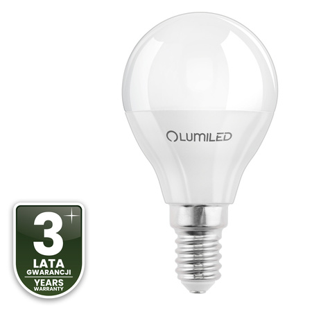 Żarówka LED E14 Kulka P45 5W = 40W 470lm 4000K Neutralna 180° LUMILED
