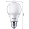 4PAK Żarówka LED E27 A60 9W = 60W 806lm 4000K Neutralna Mleczny PHILIPS 