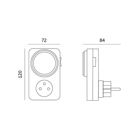 Gniazdko Inteligentne Programator Timer Dobowy 3680W 16A Smart Socket WiFi Kobi