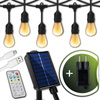 ZESTAW Girlanda Solarna SOLLIS 22x LED 2700K 15m PILOT IP65 + Adapter Sieciowy 6,6W LUMILED