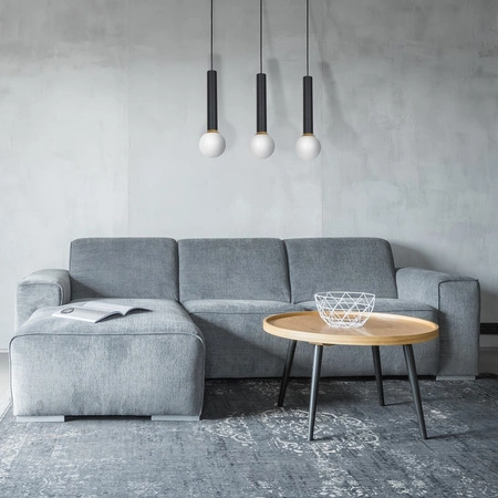 Lampa wisząca ZWIS tuba czarno-biało-złota MiLAGRO AURIS 3x E14