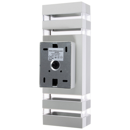 Kinkiet ogrodowy elewacyjny podwójny góra dół INEZ DUO LED 2x GU10 ALUMINIUM srebrny IP54