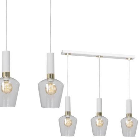 Lampa wisząca biała MiLAGRO ROMA WHITE 3x E27