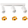 Lampa Listwa Oprawa Sufitowo-Ścienna LED 3 x GU10 MARIBEL Biały GOLDLUX (Polux)