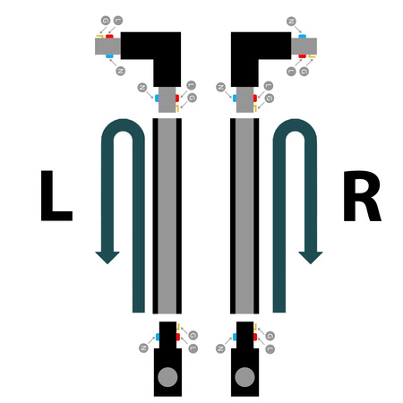 Łącznik Kątowy typ L Prawoskrętny Złącze do Szyn Oświetleniowych Szynoprzewodów LED Jednofazowych Czarny EasyLink Philips