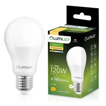 Żarówka LED E27 A65 15W = 120W 1952lm 3000K Ciepła 260° LUMILED