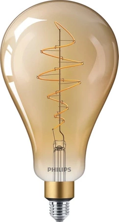 Żarówka LED E27 A160 7W = 40W 470lm 1800K Ciepła Filament Bursztynowa PHILIPS Ściemnialna