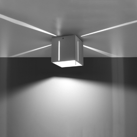 Lampa Sufitowa Oprawa Natynkowa Kostka G9 Kwadratowa Biała Nowoczesna Pixar Sollux