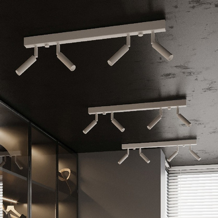 Lampa Sufitowa Oprawa Natynkowa SPOT TUBA Reflektor 2x G9 Tubularna Biała Nowoczesna Eyetech Sollux