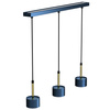 Lampa Wisząca Sufitowa ARENA Niebieska Złota 3xGX53 Listwa Milagro