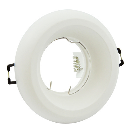 Oprawa sufitowa podtynkowa gipsowa Helios GOLDLUX (Polux) okrągła biała matowa MR16