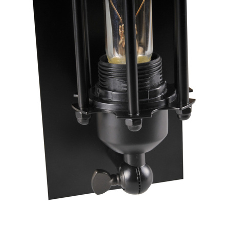 Kinkiet Ścienny Lampa Oprawa Natynkowa E14 Czarny Retro Sanico Goldlux