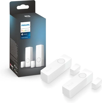 Inteligentny Czujnik Kontaktu do Okien i Drzwi Biały Bateryjny SMART Zigbee Contact Sensor Secure Philips HUE 2 szt.