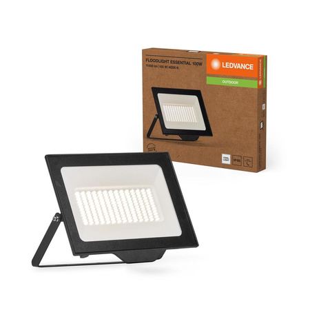 Naświetlacz LED Halogen Zewnętrzny Reflektor 100W 10000lm 4000K Zimna Natynkowy Czarny IP65 Floodlight Ledvance