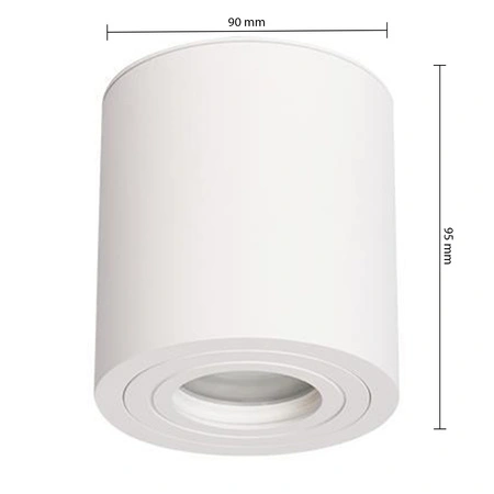 Oprawa Natynkowa Halogenowa Tuba Reflektor Spot GU10 IP54 Okrągła Biała Masterled