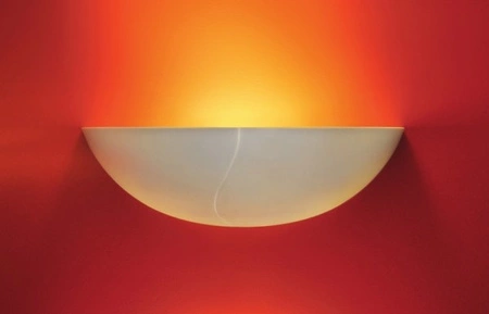 Lampa Oprawa gipsowa, kinkiet ścienny, ozdobny FALA 1xE14 biała GOLDLUX (Polux)