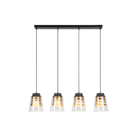 Lampa Wisząca Sufitowa 2x E27 Czarny Nowoczesny Zenaida Rabalux