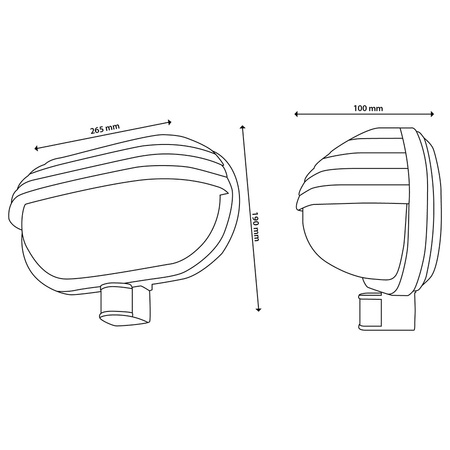 Lampa Ogrodowa Kinkiet Elewacyjny FRODA E27 IP44 z Czujnikiem PIR Czarna