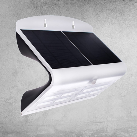 Lampa Ogrodowa Solarna Kinkiet Elewacyjny BUTTERFLY LED IP65 6,8W 4000K Czujnik Biała Eko-Light
