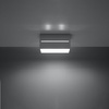 Lampa Sufitowa Oprawa Natynkowa 2x G9 Prostokątna Szara Nowoczesna Lobo Sollux