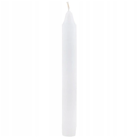 Świeca Stołowa 6 szt Tradycyjna Biała Bezzapachowa