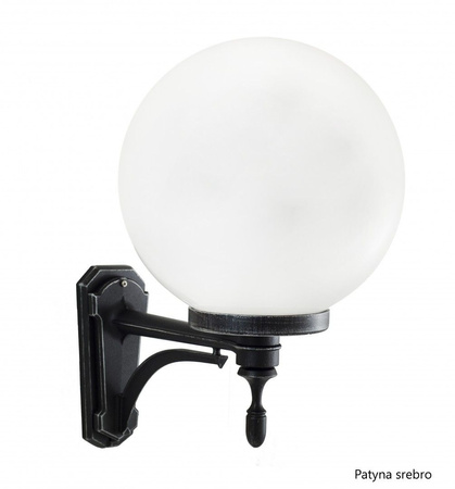 Lampa Ogrodowa Zewnętrzna Elewacyjna KINKIET LED Kule Classic K 3012/1/K 300 U E27 Su-Ma