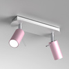Lampa Sufitowa PRESTON Różowa Biała 2x mini GU10 Milagro