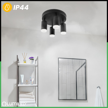 Lampa Sufitowa SPOT TUBA Reflektor LED Oprawa Halogenowa ADERO 4xGU10 Plafon Lumiled