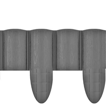 Palisada Ogrodowa Płotek Border Obrzeże Trawnikowe 4 ECO Grafit 2,4m Mocne Mrozoodporne CELLFAST