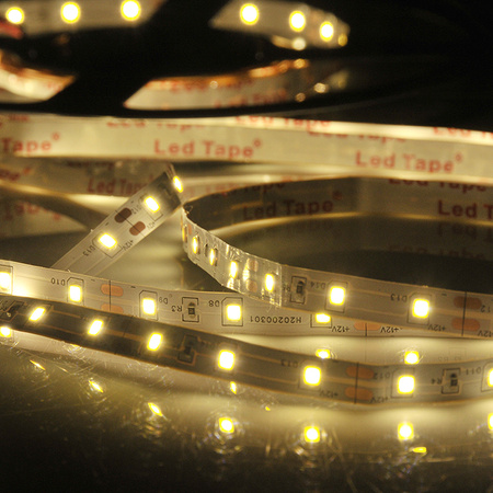 Taśma LED Pasek 12V 10W 300LED 2835 Ciepła 8mm 5m