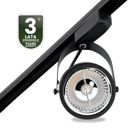 Reflektor Szynowy GU10 ES111 Czarny VICTUS Lampa do Szynoprzewodów Jednofazowych Lumiled