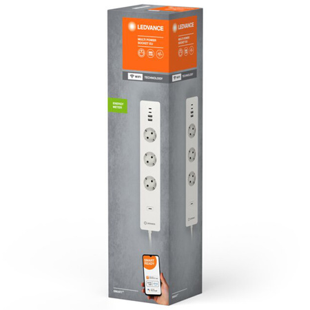 Listwa Zasilająca Inteligentna Smart+ Wifi 3x 230V 2x USB C 2x USB A Ledvance