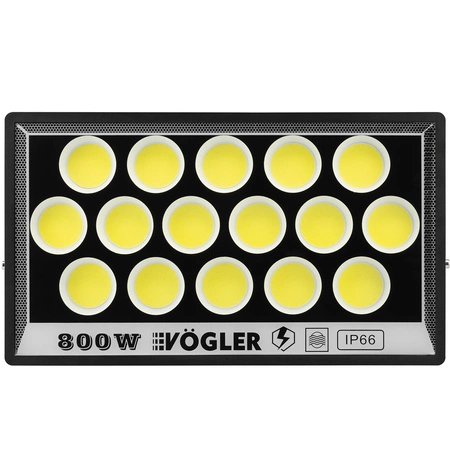 Naświetlacz LED HALOGEN 800W COB ZEWNĘTRZNY SLIM OCZKO REFLEKTOR LAMPA 